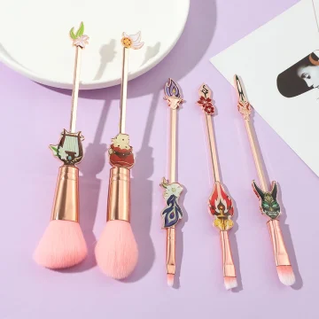 Genshin Impact 5pc Makeup Brush Set for Anime Fans 2