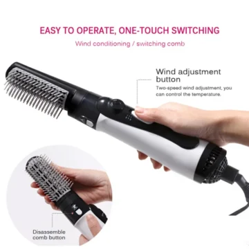 Multifunctional Hair Straightener Comb & Curling Brush 2