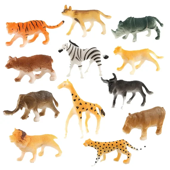 12pc Jungle Animal Figures for Kids Educational Toys 5 | PricZone