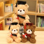 28cm Dr Plush Kawaii Bear Doll Graduation Gift for Kids 2 | PricZone