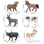 Smooth Mini Farm Animal Figurines Educational Toys 6 | PricZone