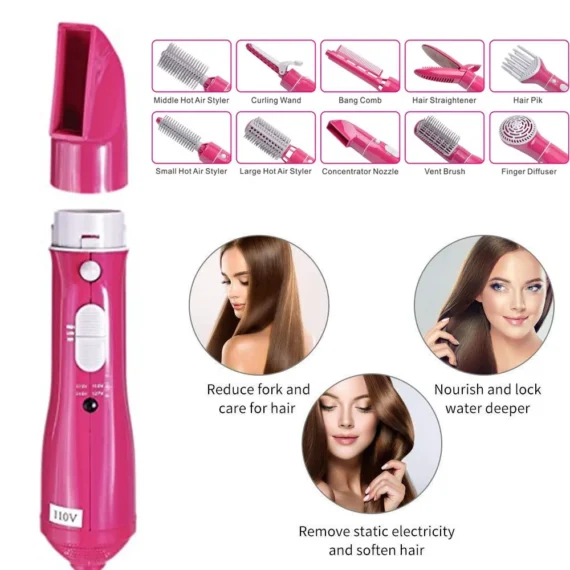 10 in 1 Hair Dryer Brush Volumizer Styling Tool | PricZone