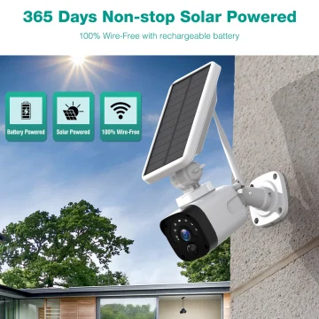 4MP Camcamp Solar CCTV System with PIR and WiFi 2