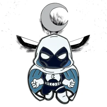 Moon Knight Enamel Lapel Pin - Marvel Series Metal Badge 1