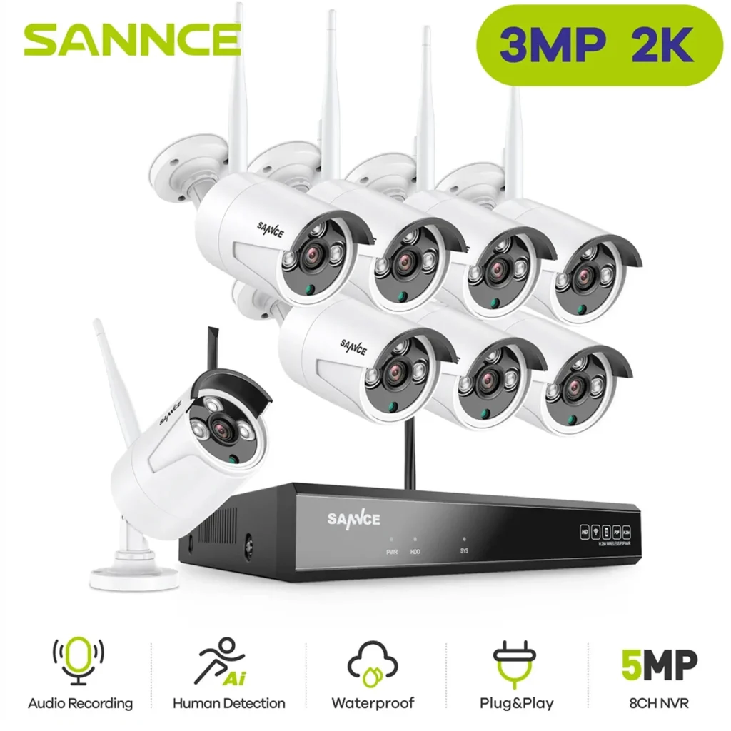 SANNCE 3MP Wireless Security System & NVR product image
