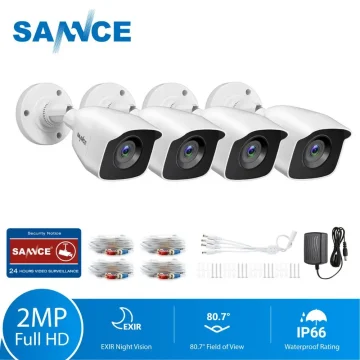 SANNCE 1080P HD Security Camera with IR Night Vision & Audio 1