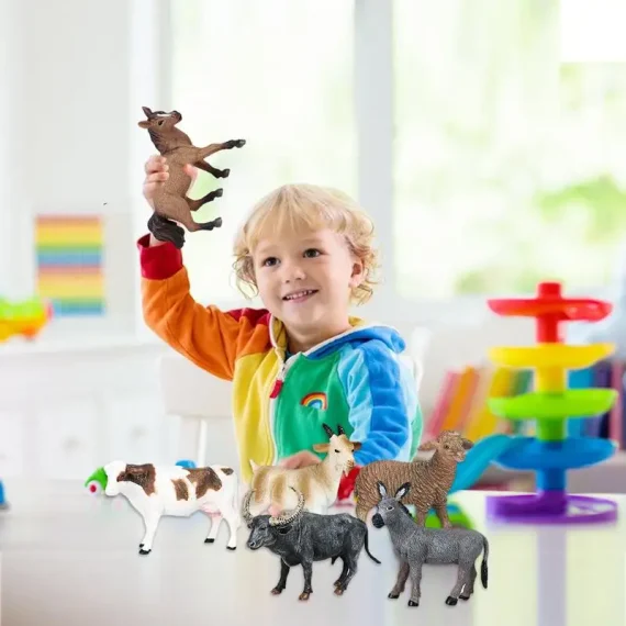 Smooth Mini Farm Animal Figurines Educational Toys 4 | PricZone