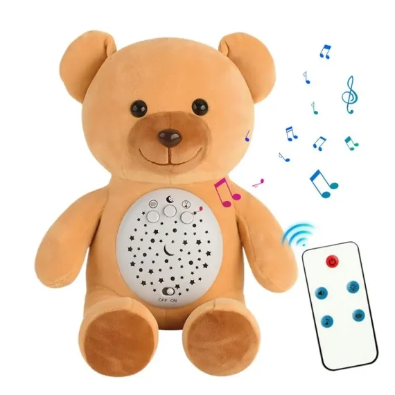 Musical Star Projector Plush Toy for Kids LED Night Light 1 | PricZone