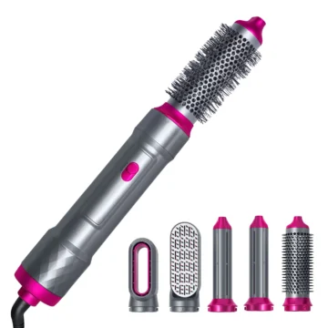 5-in-1 Hair Dryer Brush Kit - Curling Iron & Detacher