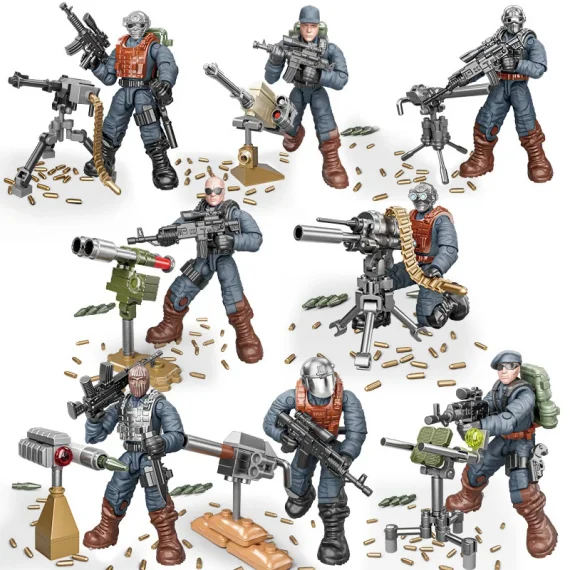 WW2 SWAT Army Soldiers Toy Building Blocks Set 5 | PricZone