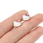 Hello Kitty Anime Cartoon Stud Earrings for Girls 3 | PricZone