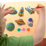 Kids DIY Gypsum Painting Set Cartoon Animal Space 5 | PricZone