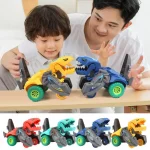 Dino Transformer Toy Car with LED Music for Kids 3+ 5 | PricZone