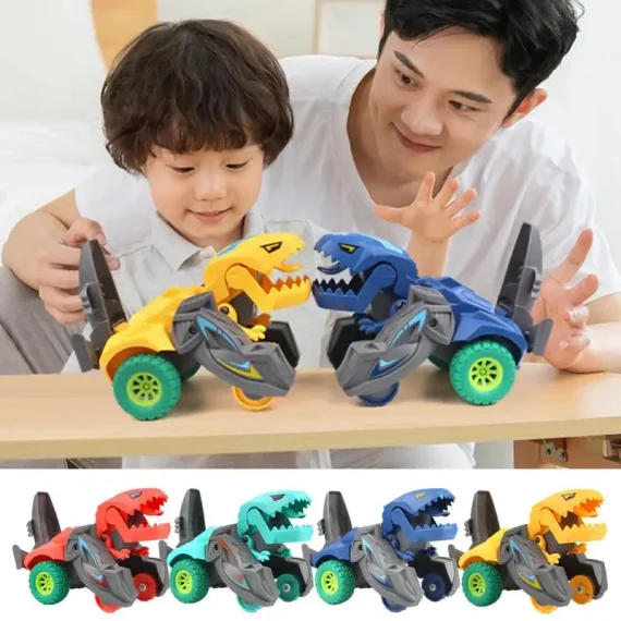 Dino Transformer Toy Car with LED Music for Kids 3+ 5 | PricZone