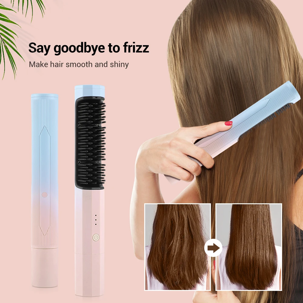 Electric Hair Straightening Brush for Womens Hair