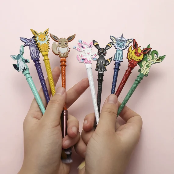 9 Piece Eevee Anime Pokemon Makeup Brush Set for Girls 3 | PricZone