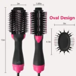 Ionic Hair Dryer Brush Hot Cold Air Styler Comb 3 | PricZone