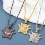 Anime Ectoplasma Gengar Iced Out Hip Hop Necklace 2 | PricZone