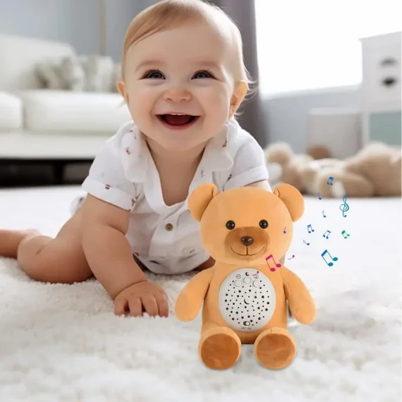 Musical Star Projector Plush Toy for Kids LED Night Light 3 | PricZone