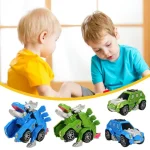 Dino Robot Car with Music Lights Transforming Toy 2 | PricZone