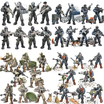 WW2 SWAT & Army Soldiers Toy Building Blocks Set 2