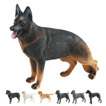 Farm Dog Models Cute Pet Figurines for Decoration 2