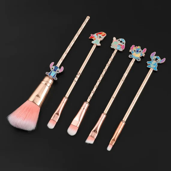 Disney Stitch 5 Piece Makeup Brush Set Cute Functional 2 | PricZone