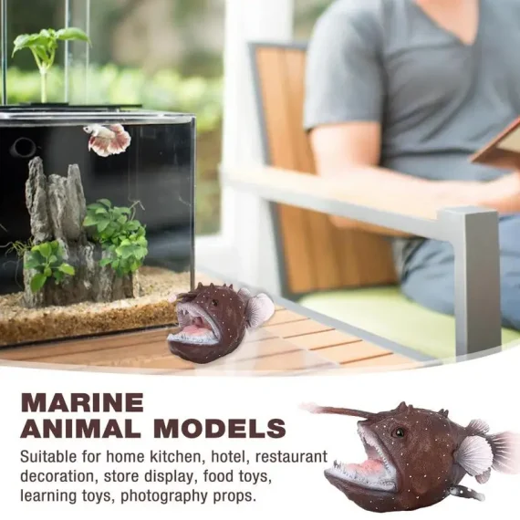 Mini Angler Fish Figurine Ocean Model Educational Toy 4 | PricZone