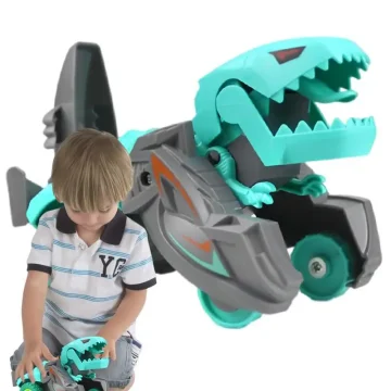 Dino Transformer Toy Car with LED Music for Kids 3+ 1 | PricZone