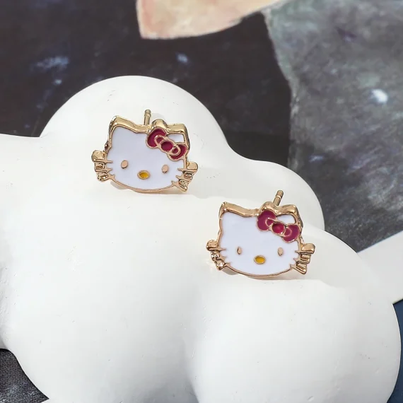 Hello Kitty Anime Cartoon Stud Earrings for Girls 5 | PricZone