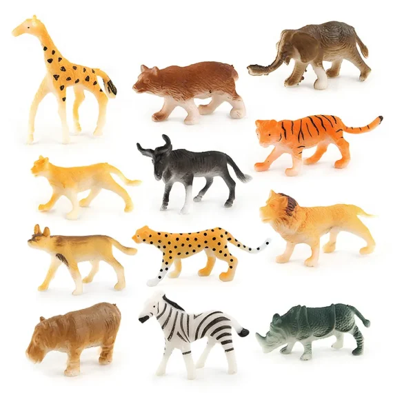 12pc Jungle Animal Figures for Kids Educational Toys 4 | PricZone