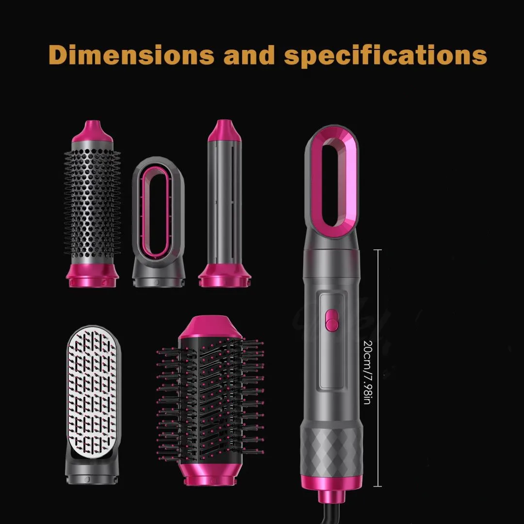 5-in-1 Hair Dryer Brush Set - Professional Styling Tool