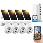 Solar Powered 4MP PTZ CCTV Camera Kit Outdoor 1 | PricZone