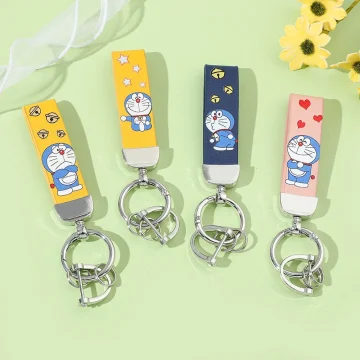 Doraemon Cartoon Leather Keychain for Women Gifts 1 | PricZone