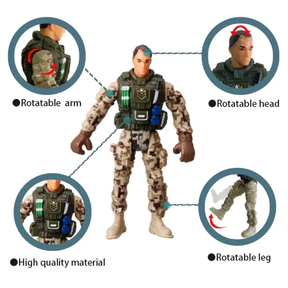 Special Forces 4inch Army Men Action Figures for Kids 4 | PricZone