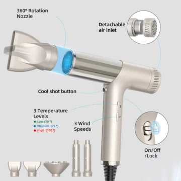 Ionic 5in1 Low Noise Hair Styler Dryer Set 2 | PricZone Ionic 5 in 1 Low Noise Hair Styler Dryer Set 2 | PricZone