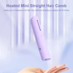 Rechargeable Anti Scald Hair Straightening Brush Comb 1 | PricZone