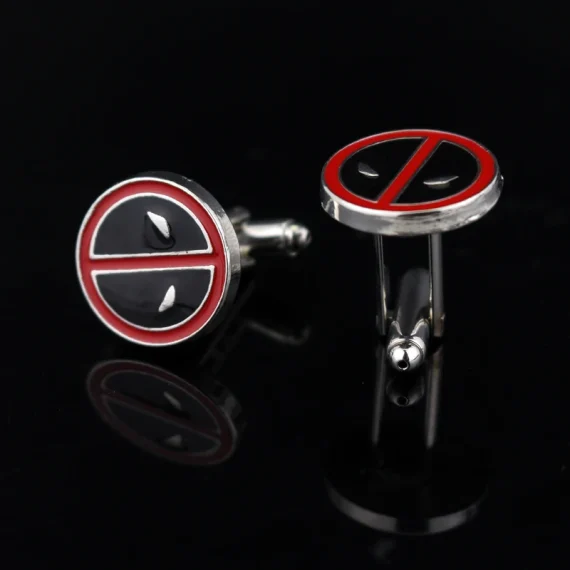 Deadpool Enamel Cufflinks Marvel Superhero Metal Gift 3 | PricZone