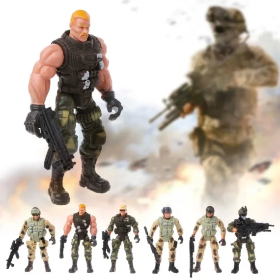 6 Piece Military Action Figure Set for Kids 6 | PricZone