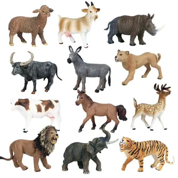 Forest Animal Figurines Set for Kids Educational Toys 1 | PricZone