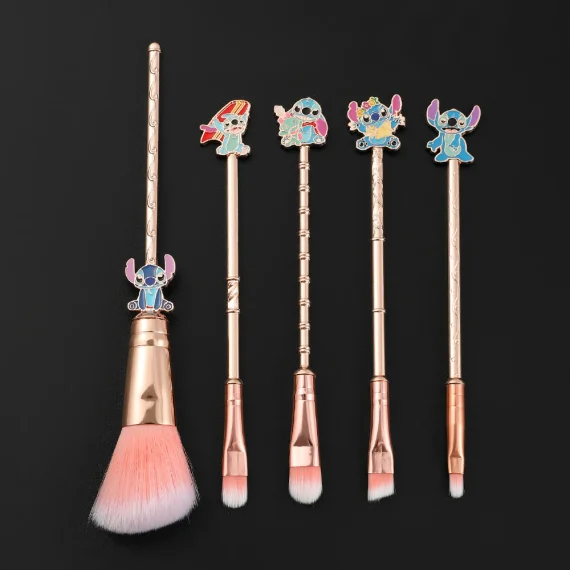 Disney Stitch 5 Piece Makeup Brush Set Cute Functional 1 | PricZone