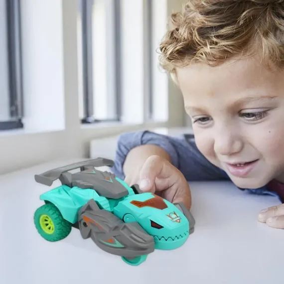 Dino Transformer Toy Car with LED Music for Kids 3+ 4 | PricZone