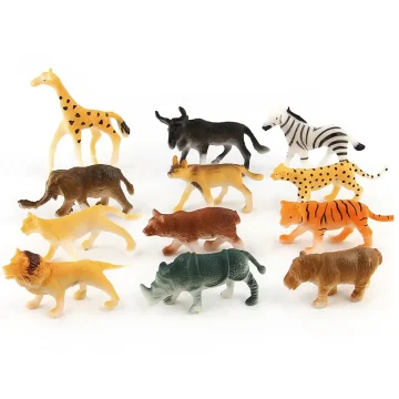 12pc Jungle Animal Figures for Kids Educational Toys 2