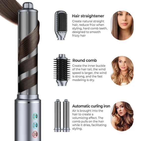 5 in 1 Professional Hair Styler Hot Air Brush Dryer 3 | PricZone