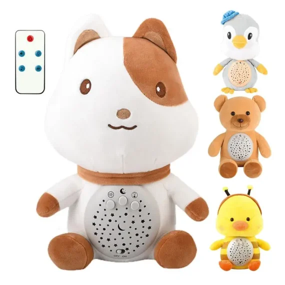 Musical Star Projector Plush Toy for Kids LED Night Light 6 | PricZone