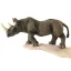 Cute Simulation Rhinoceros Collectible Wild Animal Action Figures Rhino Plastic Model Education Toy For Kids Christmas Gifts