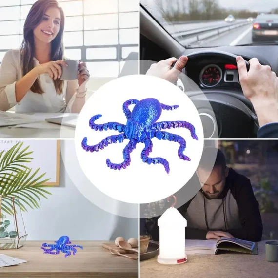 Colorful 3D Octopus Figurine DIY Stress Relief Toy 4 | PricZone