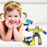 2 in 1 Transform Car Robot Construction Toy for Kids 4 | PricZone