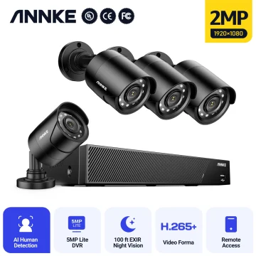 ANNKE 8CH HD 2MP DVR Security Kit with 4 IR Cameras 1 | PricZone