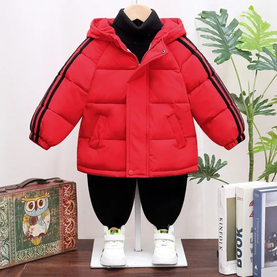 Boys Winter Hooded Warm Cotton Jacket 4 | PricZone